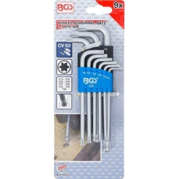 BGS technic Der?ksz?g? kulcs k?szlet T-profil (Torx) g?mbfejes T10 - T50 9 darabos (BGS 818) BGS technic Der?ksz?g? kulcs k?szlet T-profil (Torx) g?mbfejes T10 - T50 9 darabos (BGS 818)