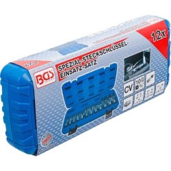 BGS Technic Speciális dugókulcskészlet, hasított 10 mm (3/8'') 8 - 19 mm 12 darabos (BGS 70988) BGS Technic Speciális dugókulcskészlet, hasított 10 mm (3/8'') 8 - 19 mm 12 darabos (BGS 70988)