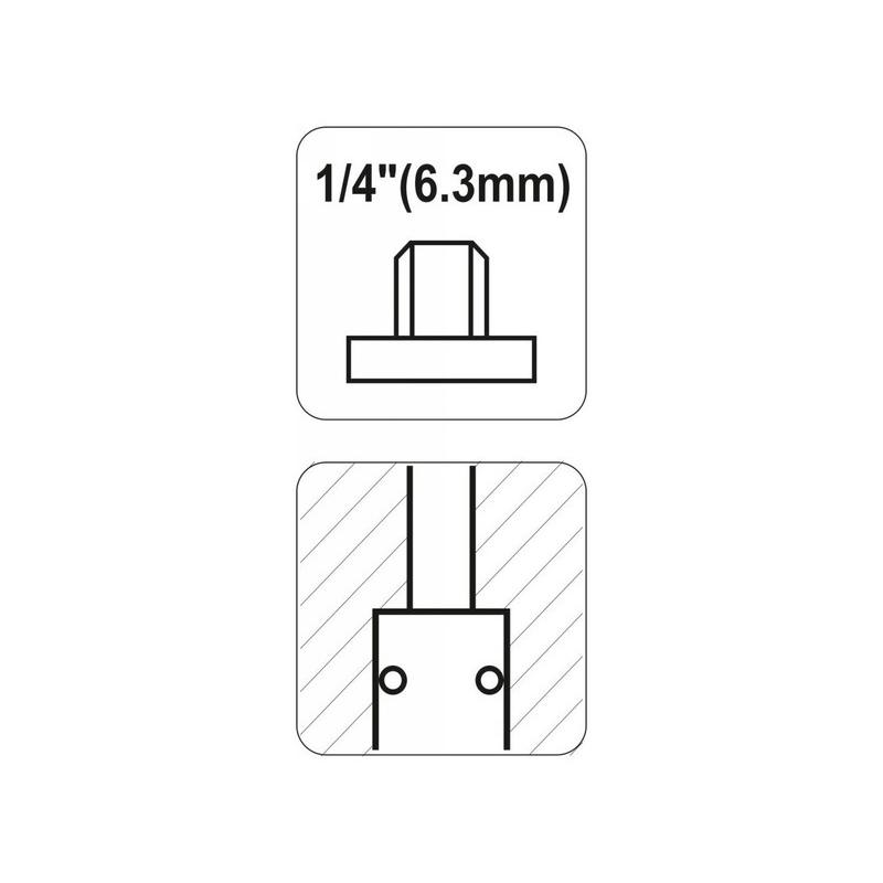 YATO Pneumatikus gyorscsatlakozó 1/4' menetes (YT-2390)