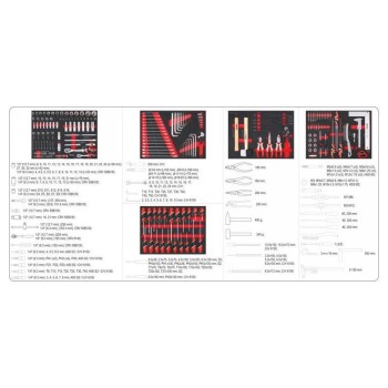 YATO Szerszámkocsi szerszámokkal 211 részes (YT-55290) YATO Szerszámkocsi szerszámokkal 211 részes (YT-55290)