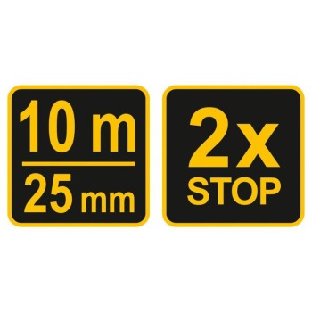VOREL Mérőszalag 10 m x 25 mm (10139)
