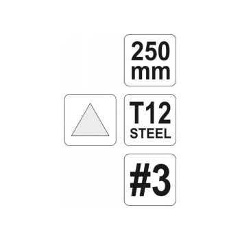 YATO Háromszög reszelő 250 mm / #3 finom (YT-6234) YATO Háromszög reszelő 250 mm / #3 finom (YT-6234)