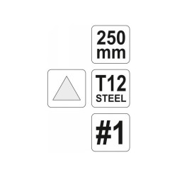 YATO Háromszög reszelő 250 mm / #1 durva (YT-6225) YATO Háromszög reszelő 250 mm / #1 durva (YT-6225)