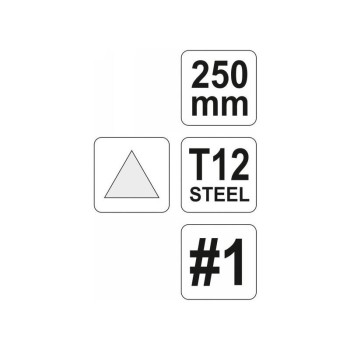 YATO Háromszög reszelő 250 mm / #1 durva (YT-6225)