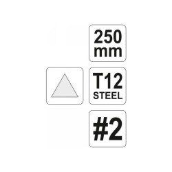 YATO Háromszög reszelő 250 mm / #2 közepes (YT-6230) YATO Háromszög reszelő 250 mm / #2 közepes (YT-6230)