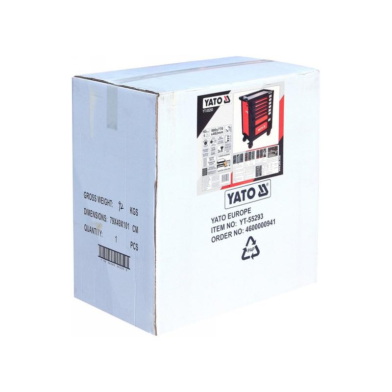 YATO Szerszámkocsi szerszámokkal 165 részes (YT-55293) YATO Szerszámkocsi szerszámokkal 165 részes (YT-55293)