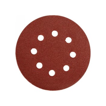 YATO Tépőzáras fíbertárcsa 125 mm / P100 8 lyukas (5 db/cs) (YT-83454)