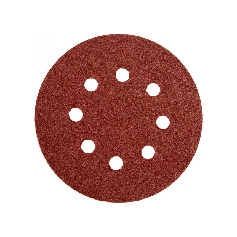 YATO Tépőzáras fíbertárcsa 125 mm / P100 8 lyukas (5 db/cs) (YT-83454)