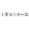 YATO Tépőzáras fíbertárcsa 125 mm / P100 8 lyukas (5 db/cs) (YT-83454)