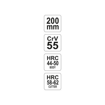 YATO Hosszúcsőrű fogó egyenes 200 mm CrV (YT-1944)