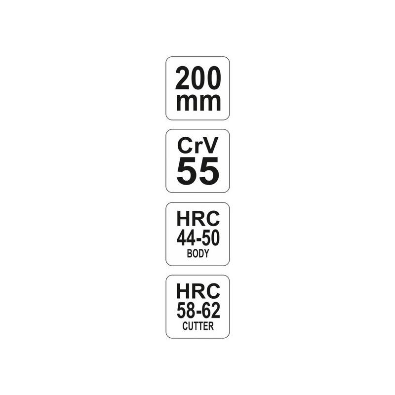 YATO Hosszúcsőrű fogó egyenes 200 mm CrV (YT-1944)