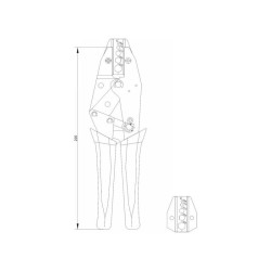 YATO Krimpelő fogó 240 mm (YT-2298) YATO Krimpelő fogó 240 mm (YT-2298)