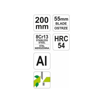 YATO Metszőolló 200 mm inox alu nyél (YT-8791)