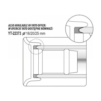 YATO Csőkalibráló sorjázóval (YT-22374) YATO Csőkalibráló sorjázóval (YT-22374)