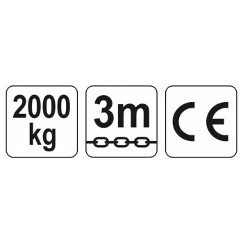 YATO Láncos emelő 2000 kg 3m (YT-58953)