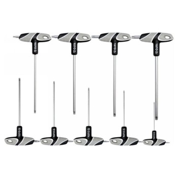 YATO Torx T-kulcs készlet 9 részes T10-T50 tamperproof S2 (YT-05615)