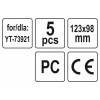 YATO Hegesztőüveg 123 x 98 mm (5 db/cs) (YT-73924)