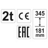 YATO Hidraulikus emelő 2t (YT-17000)