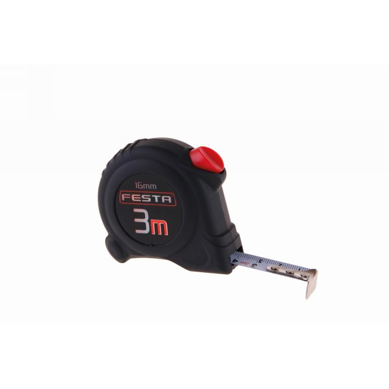 FESTA Mérőszalag 3 m x 16 mm, gumírozott (11333F)
