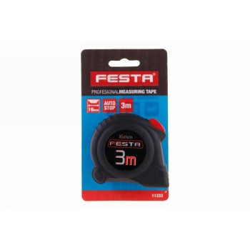 FESTA Mérőszalag 3 m x 16 mm, gumírozott (11333F)