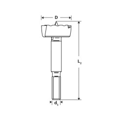 BOSCH Forstner fúró 36 x 90 mm (2608577017) BOSCH Forstner fúró 36 x 90 mm (2608577017)