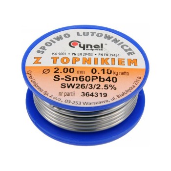 Forrasztó ón 2 mm 100 g (76818)