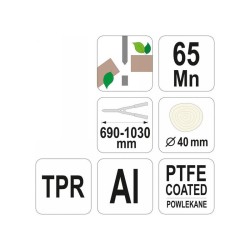 FLO Ágvágó teleszkópos nyél 690 - 1030 mm/40 mm rávágó teflon bevonatos (99113)
