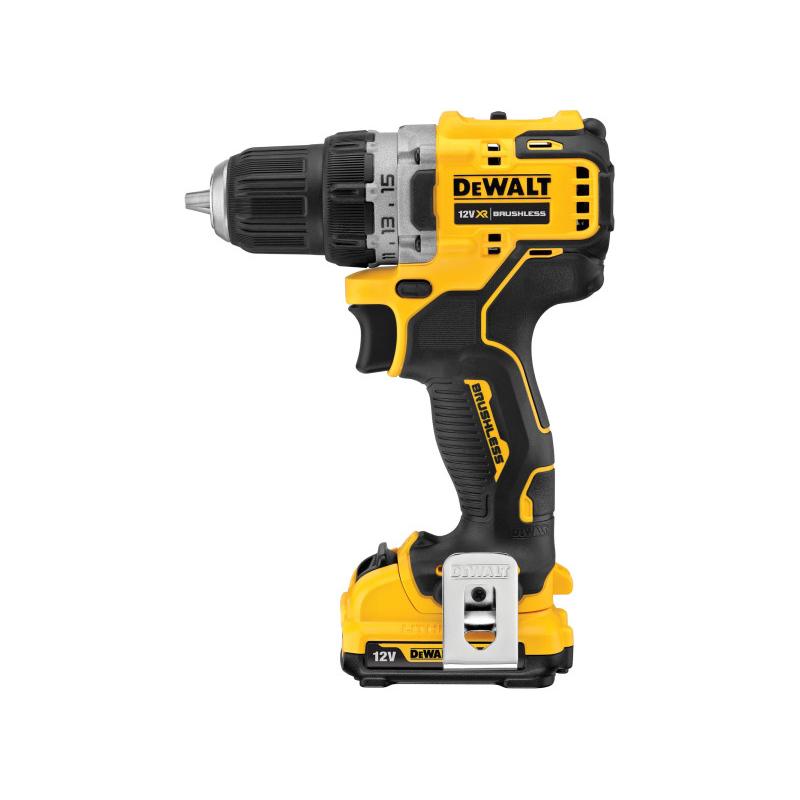 DEWALT Akkus fúrócsavarozó 12 V szénkefe nélküli (2 x 2 Ah + töltő) DCD701D2 (DCD701D2-QW)