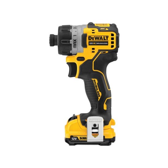 DEWALT Akkus csavarozó 12 V szénkefe nélküli (2 x 2 Ah + töltő) DCF601D2 (DCF601D2-QW)