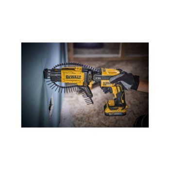 DEWALT Akkus gipszkarton csavarbehajtó + tár 18 V szénkefe nélküli (1 x 1,7 Ah + TSTAK) DCF620E1K (DCF620E1K-XJ)