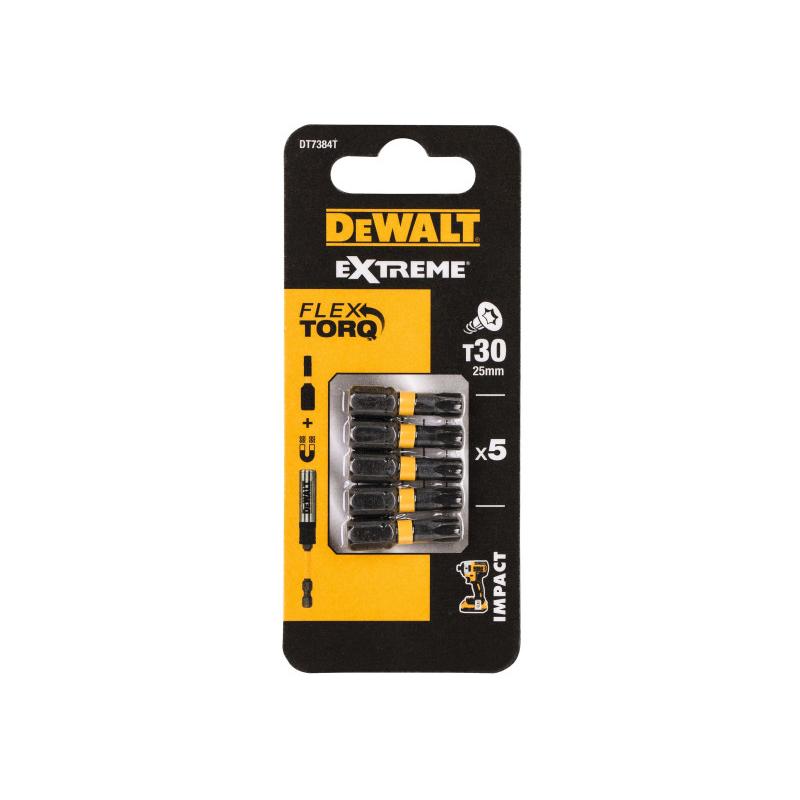 DEWALT Extreme Impact Bithegy T30 x 25 mm (5 db/cs) (DT7384T-QZ)