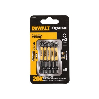 DEWALT Extreme Impact Bithegy PZ2 x 57 mm (5 db/cs) (DT7391T-QZ)