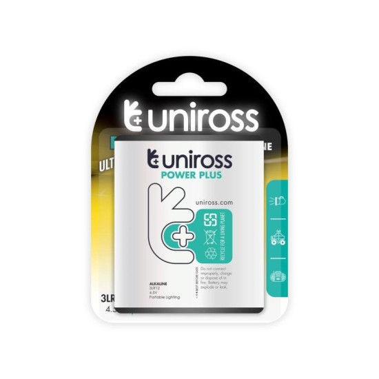 UNIROSS lapos elem 4,5 V (UALK3LR12PP1)