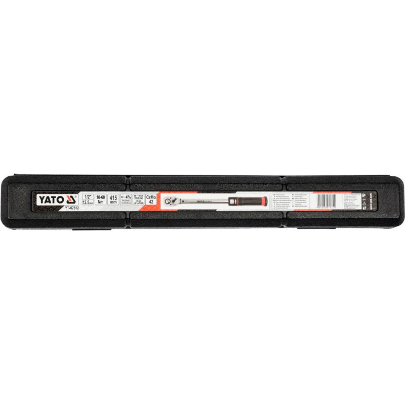 YATO Nyomatékkulcs 1/2' 10-60 Nm / 415 mm (YT-07612) YATO Nyomatékkulcs 1/2' 10-60 Nm / 415 mm (YT-07612)