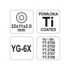 YATO Csempevágó kerék 22 x 11 x 2 mm YT-3705, YT-3706, YT-3707, YT-3708 csempevágóhoz (YT-3714)