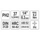 YATO Bit dugókulcs Phillips 1/4' PH2 CrV (YT-04412) YATO Bit dugókulcs Phillips 1/4' PH2 CrV (YT-04412)