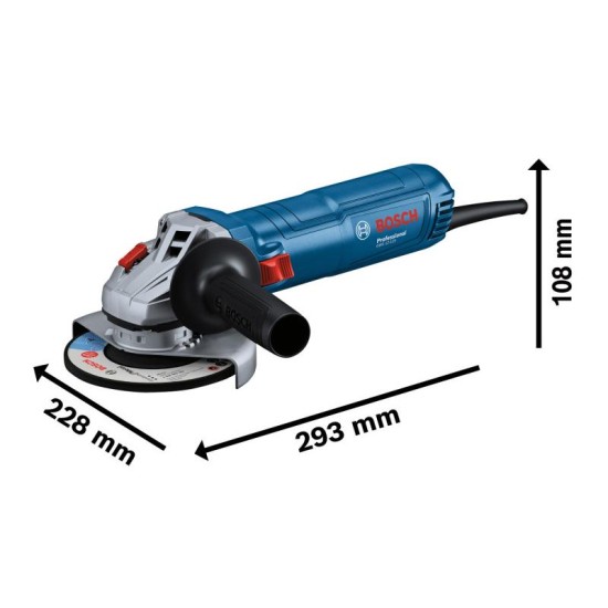 BOSCH Sarokcsiszoló 125 mm GWS 12-125 reteszelhető kapcsolós / 1200 W (06013A6101)