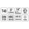 YATO Bit dugókulcs Torx 1/4' T40 CrV (YT-04307)