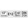 YATO Dugókulcs külső torx 1/2' E12 CrV (YT-05247)