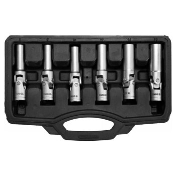 YATO Csuklós izzítógyerta-kulcs 6 részes 3/8' CrV (YT-05339)