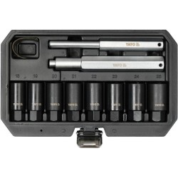 YATO Gépi dugókulcs készlet 10 részes 18-25 mm biztonsági kerékcsavarokhoz (YT-060302)