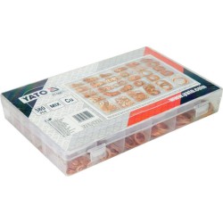 YATO YT-068711 réz alátét készlet – 580 db, tömítő alátétek válogatása YATO YT-068711 réz alátét készlet – 580 db, tömítő alátétek válogatása