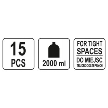 YATO Motorolaj feltöltő készlet 15 részes 2 liter szűk helyekhez (YT-06919) YATO Motorolaj feltöltő készlet 15 részes 2 liter szűk helyekhez (YT-06919)