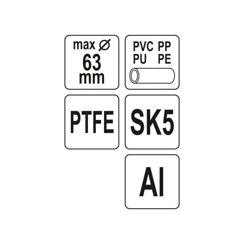 YATO Csővágó olló 63 mm PVC (YT-22273)