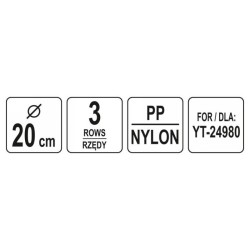 YATO Kefe 200 mm YT-24980 csőtisztítóhoz (YT-24971)