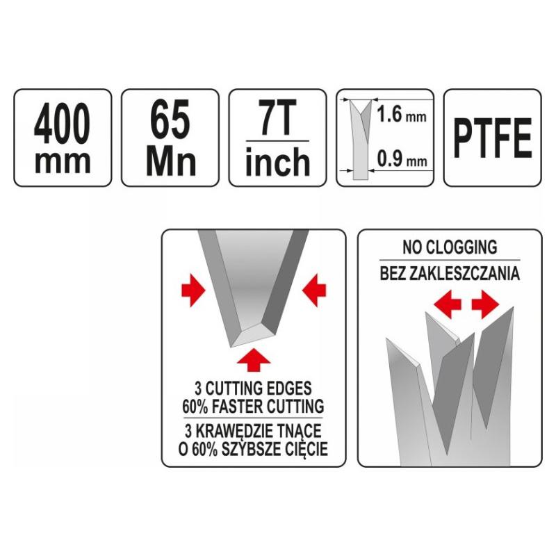 YATO Rókafarkú fűrész 400 mm teflon bevonatos (YT-31091)