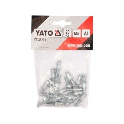 YATO Szegecscsavar M5 alumínium (20 db/cs) (YT-36201) YATO Szegecscsavar M5 alumínium (20 db/cs) (YT-36201)