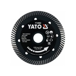 YATO Gyémánt vágókorong 125 x 1,3 x 10 x 22,2 mm turbó (YT-59982) YATO Gyémánt vágókorong 125 x 1,3 x 10 x 22,2 mm turbó (YT-59982)