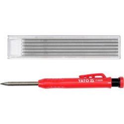 YATO Fémházas ácsceruza tölthető 150 mm + 6 db betét (YT-69290) YATO Fémházas ácsceruza tölthető 150 mm + 6 db betét (YT-69290)