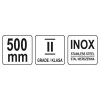 YATO Vonalzó inox 500 mm (YT-70722)